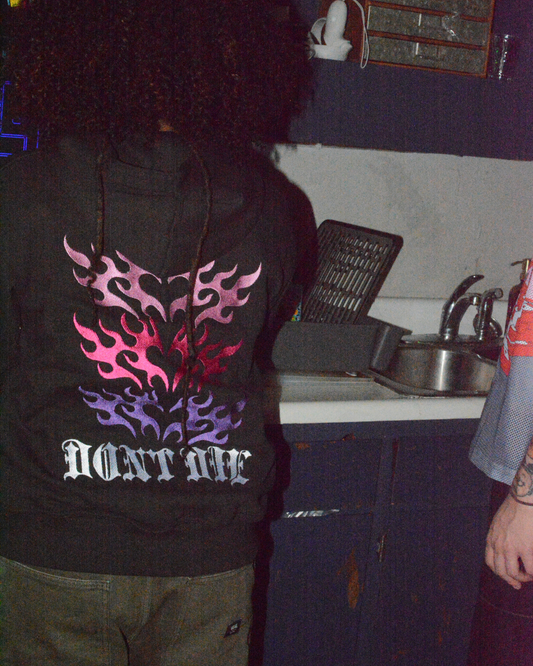 DIGITAL LOVE ZIP UP HOODIE